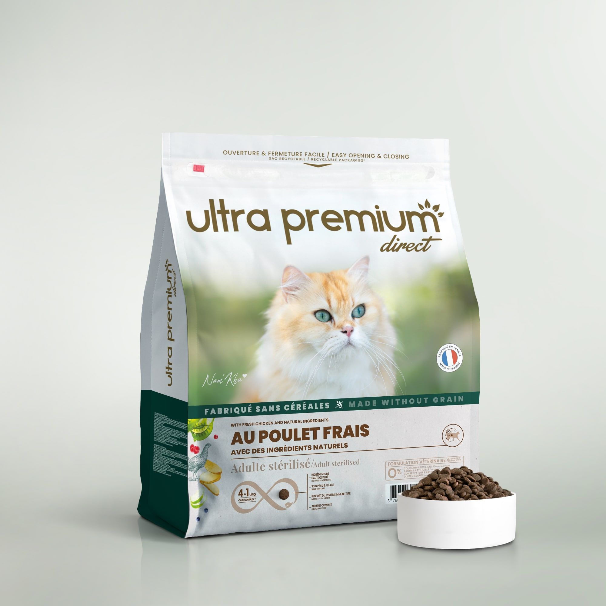 Ultra Premium Direct chat stérilisé au poulet frais 7 kg