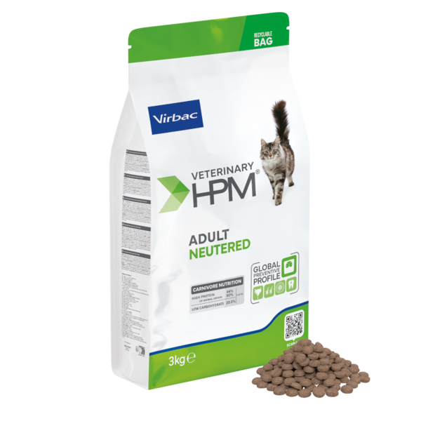 Virbac Veterinary HPM Adult Neutered Cat 3 kg