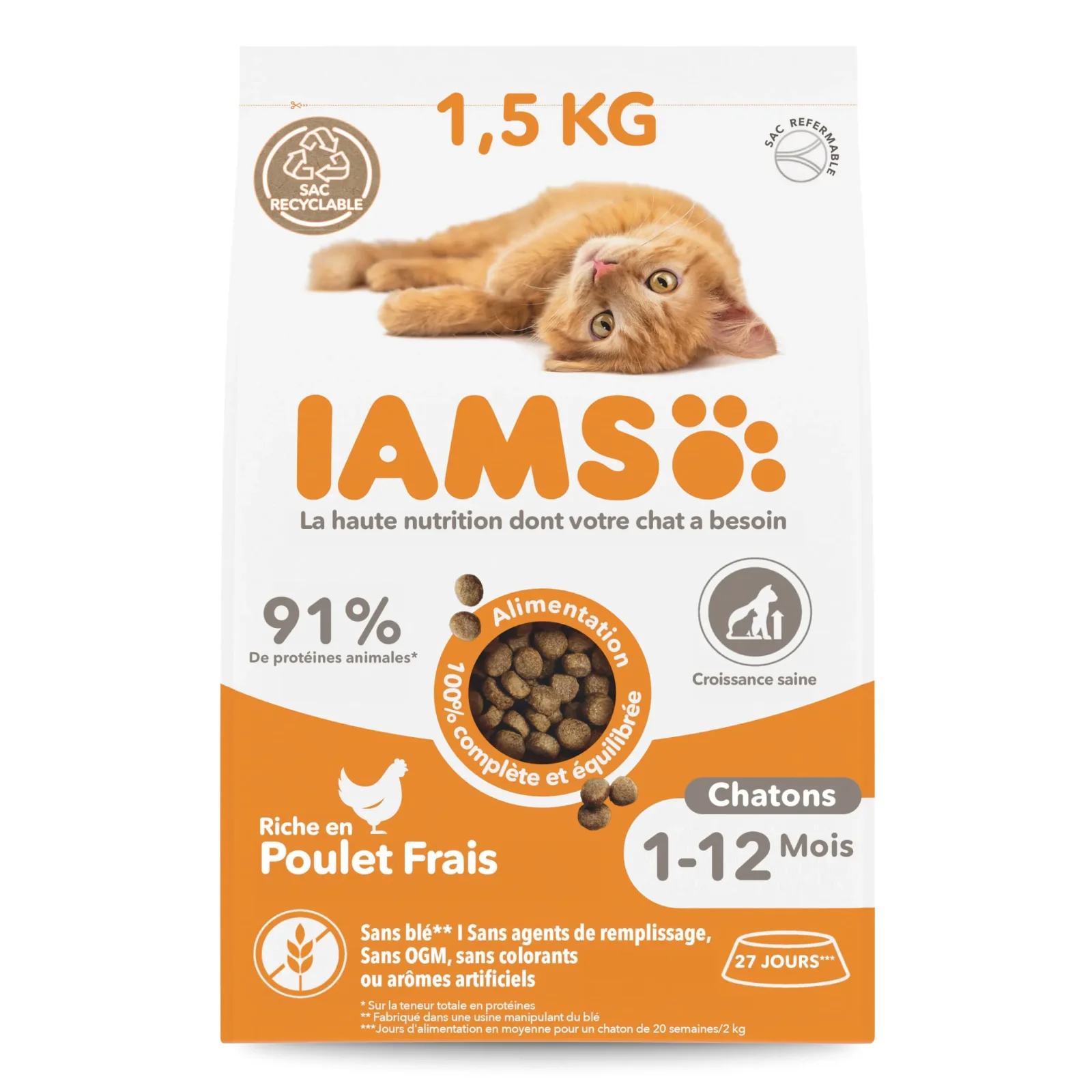 IAMS Vitality Kitten poulet 1,5 kg
