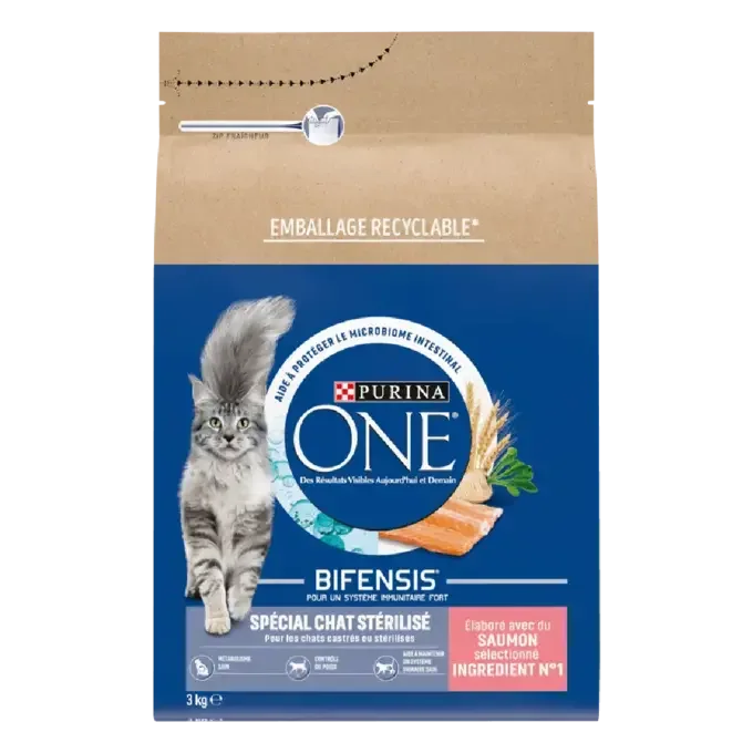 Purina ONE chat stérilisé saumon et blé 3 kg